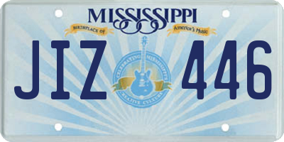 MS license plate JIZ446
