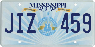 MS license plate JIZ459
