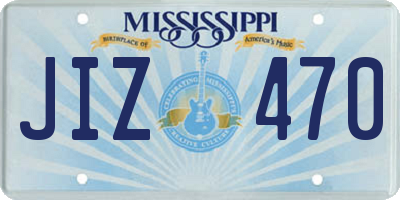 MS license plate JIZ470