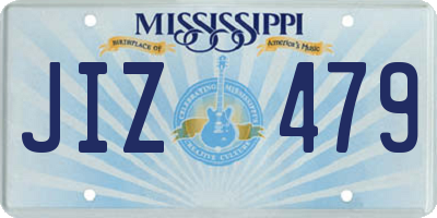 MS license plate JIZ479