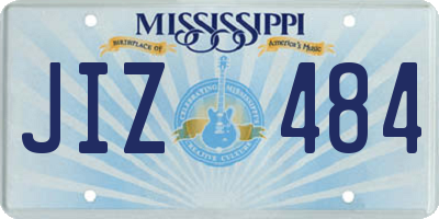 MS license plate JIZ484