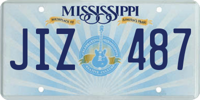 MS license plate JIZ487