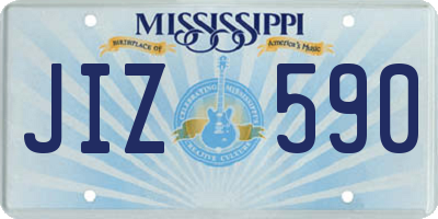 MS license plate JIZ590