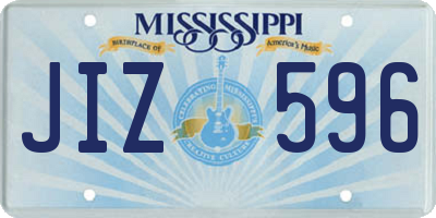 MS license plate JIZ596
