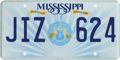 MS license plate JIZ624