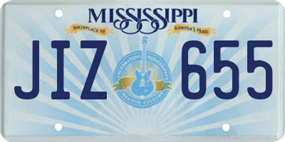 MS license plate JIZ655