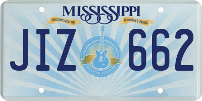 MS license plate JIZ662