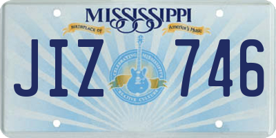MS license plate JIZ746