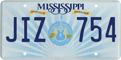 MS license plate JIZ754