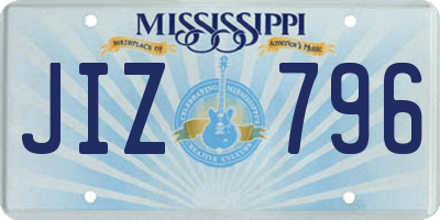 MS license plate JIZ796
