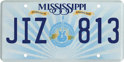 MS license plate JIZ813