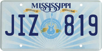 MS license plate JIZ819