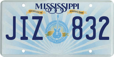 MS license plate JIZ832