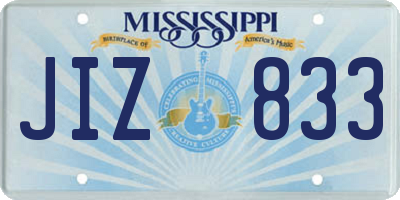 MS license plate JIZ833