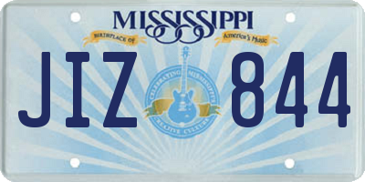 MS license plate JIZ844