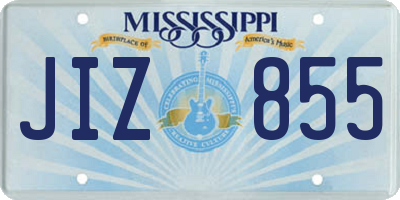 MS license plate JIZ855