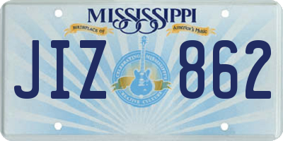 MS license plate JIZ862