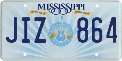 MS license plate JIZ864