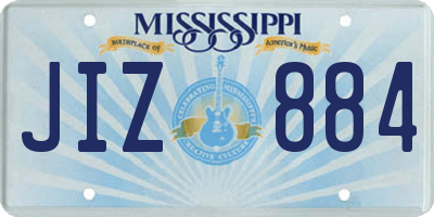 MS license plate JIZ884