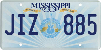 MS license plate JIZ885