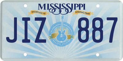 MS license plate JIZ887