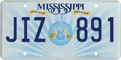 MS license plate JIZ891