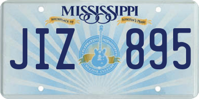 MS license plate JIZ895