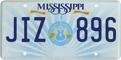 MS license plate JIZ896
