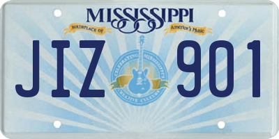MS license plate JIZ901