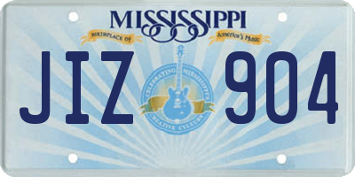 MS license plate JIZ904