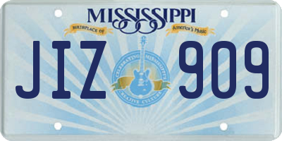 MS license plate JIZ909