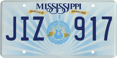MS license plate JIZ917