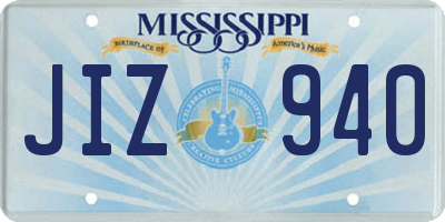 MS license plate JIZ940
