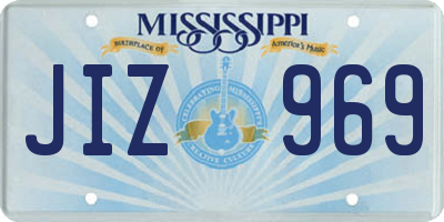 MS license plate JIZ969