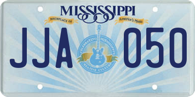MS license plate JJA050