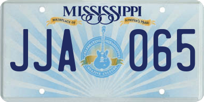 MS license plate JJA065