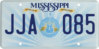 MS license plate JJA085