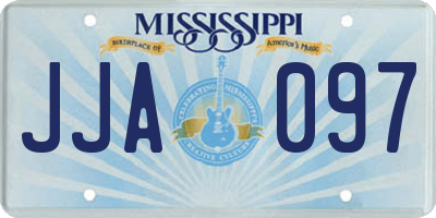 MS license plate JJA097
