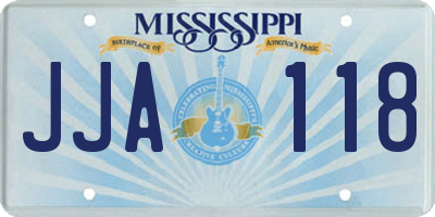 MS license plate JJA118