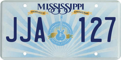 MS license plate JJA127