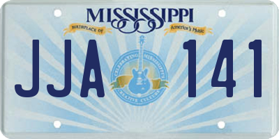MS license plate JJA141