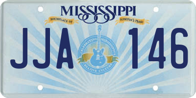 MS license plate JJA146