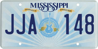 MS license plate JJA148