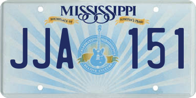 MS license plate JJA151