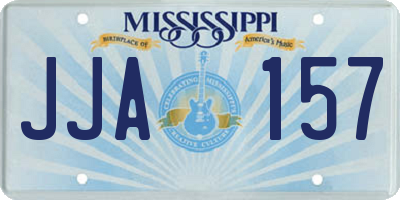 MS license plate JJA157