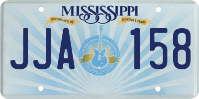MS license plate JJA158