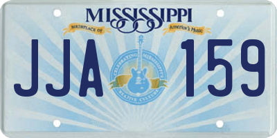 MS license plate JJA159
