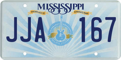 MS license plate JJA167