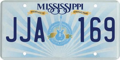 MS license plate JJA169