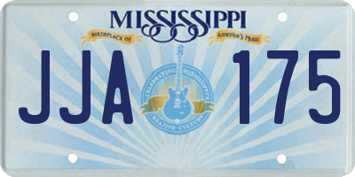 MS license plate JJA175